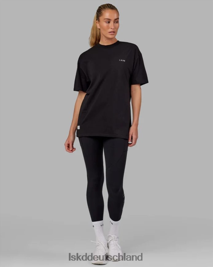unisex LSKD vs5 flxcotton T-Shirt in Übergröße – schwarz-weiß Bekleidung VD2NLV282