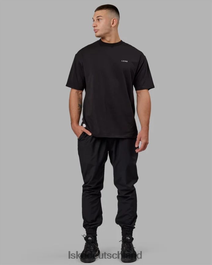 unisex LSKD vs5 flxcotton T-Shirt in Übergröße – schwarz-weiß Bekleidung VD2NLV282