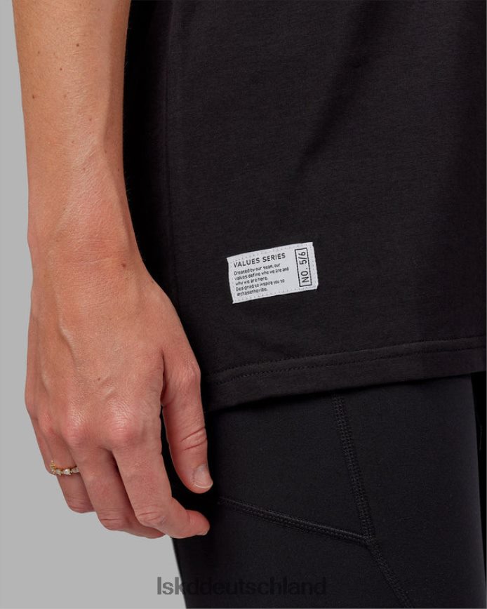 unisex LSKD vs5 flxcotton T-Shirt in Übergröße – schwarz-weiß Bekleidung VD2NLV282