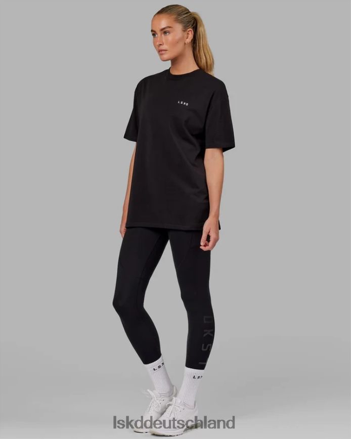 unisex LSKD vs5 flxcotton T-Shirt in Übergröße – schwarz-weiß Bekleidung VD2NLV282