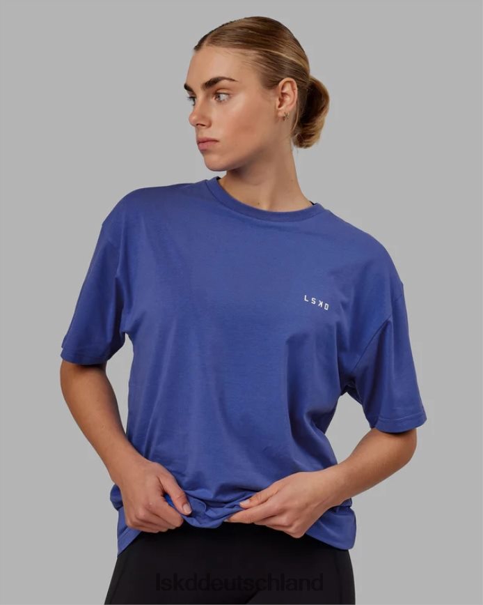 unisex LSKD vs6 flxcotton T-Shirt in Übergröße – Power Cobalt-White Bekleidung VD2NLV270