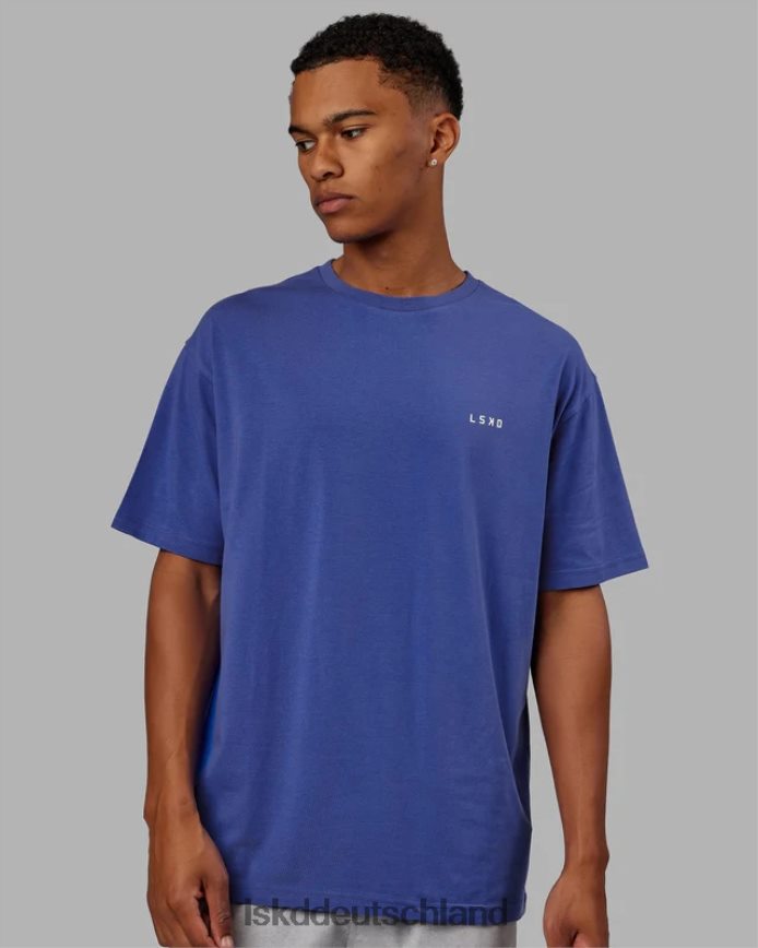 unisex LSKD vs6 flxcotton T-Shirt in Übergröße – Power Cobalt-White Bekleidung VD2NLV270