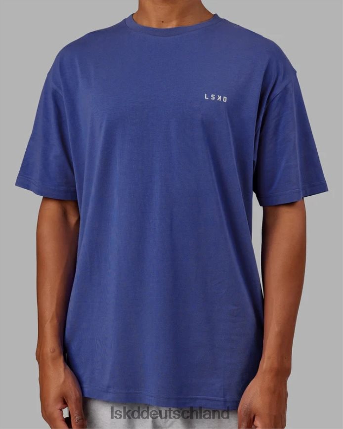 unisex LSKD vs6 flxcotton T-Shirt in Übergröße – Power Cobalt-White Bekleidung VD2NLV270