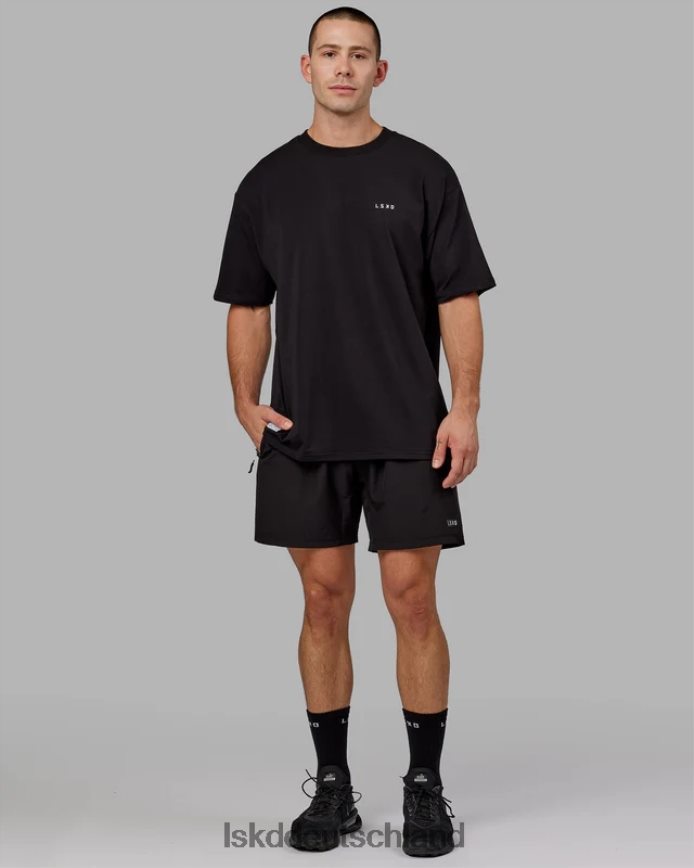 unisex LSKD vs6 flxcotton T-Shirt in Übergröße – schwarz-weiß Bekleidung VD2NLV247
