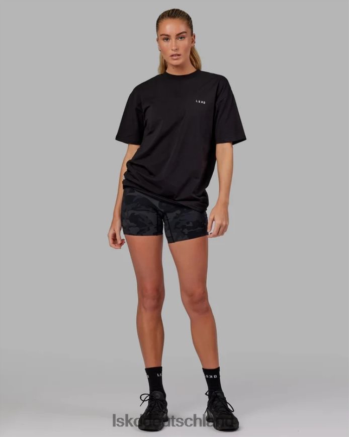 unisex LSKD vs6 flxcotton T-Shirt in Übergröße – schwarz-weiß Bekleidung VD2NLV247