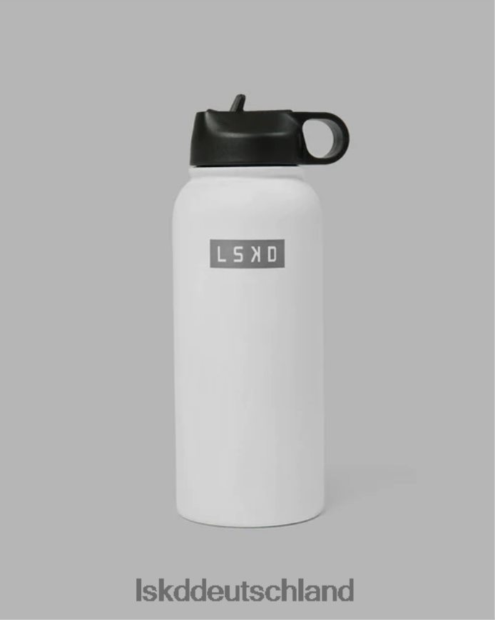 unisex LSKD Hydrosphere 32oz isolierte Metallflasche – weiß Zubehör VD2NLV903