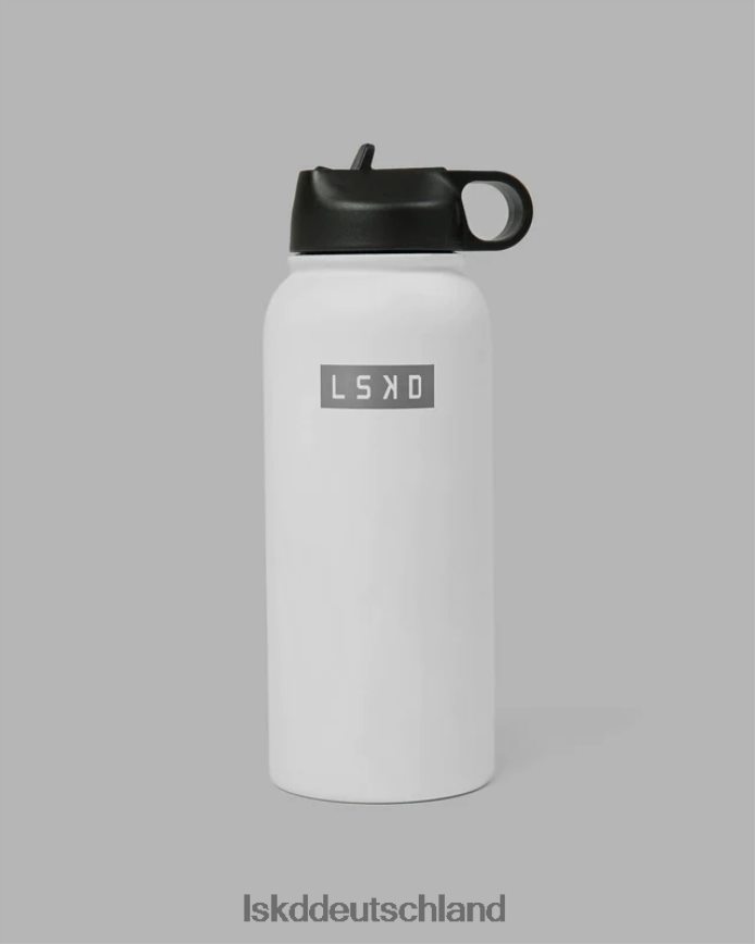 unisex LSKD Hydrosphere 32oz isolierte Metallflasche – weiß Zubehör VD2NLV903