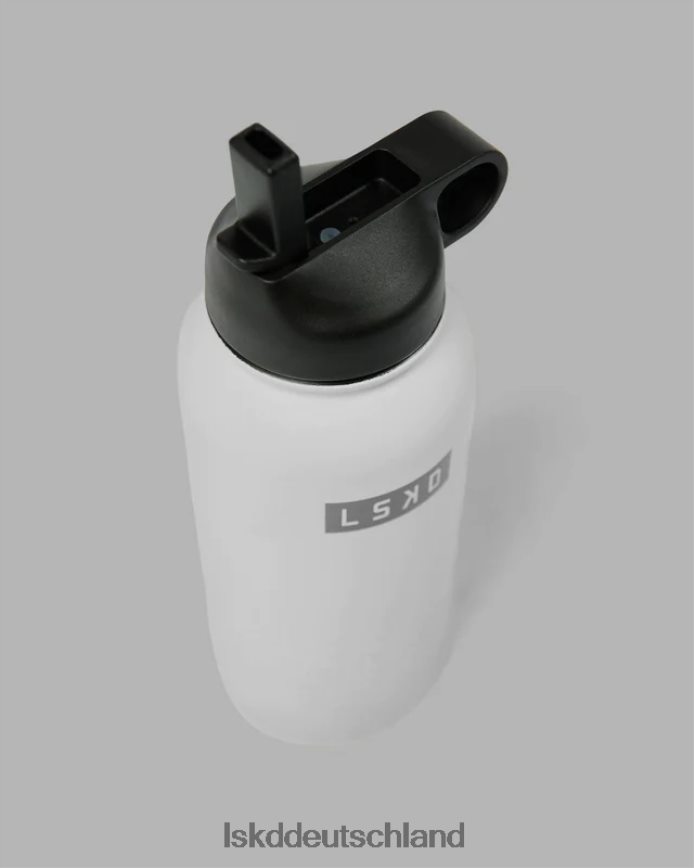 unisex LSKD Hydrosphere 32oz isolierte Metallflasche – weiß Zubehör VD2NLV903