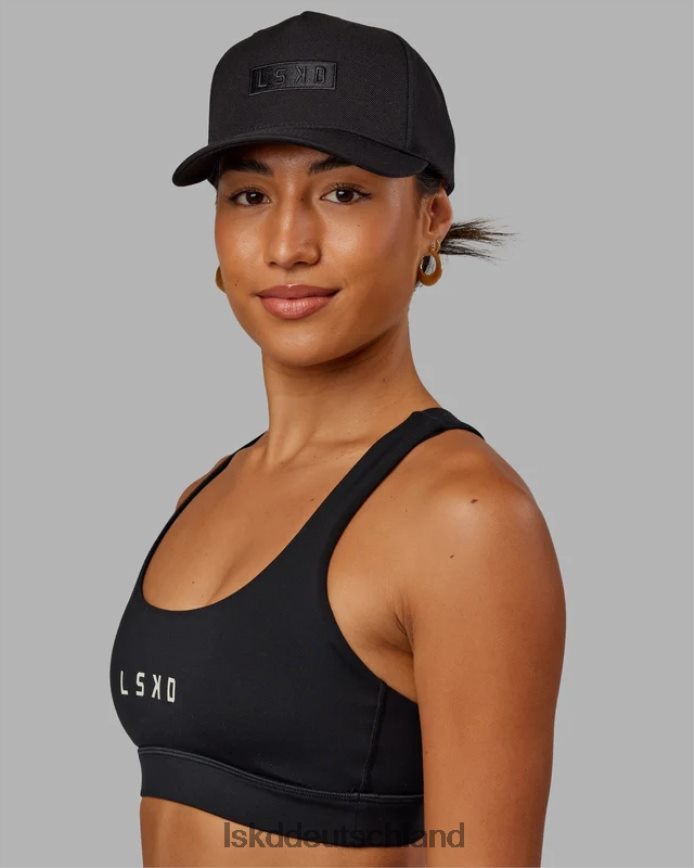unisex LSKD Cornerstone Snapback-Mütze – Schwarz-Schwarz Zubehör VD2NLV820
