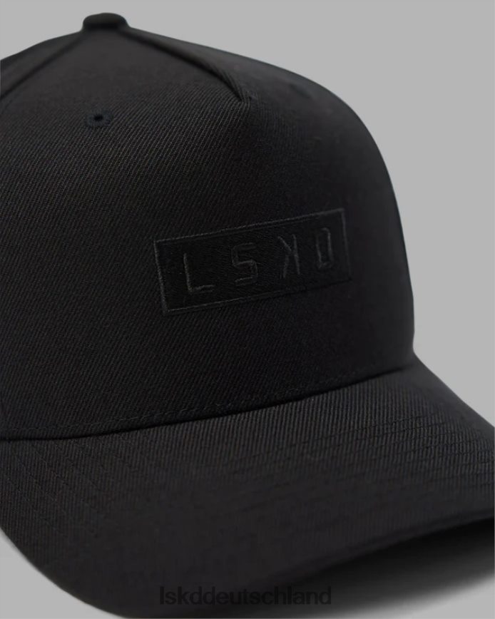 unisex LSKD Cornerstone Snapback-Mütze – Schwarz-Schwarz Zubehör VD2NLV820