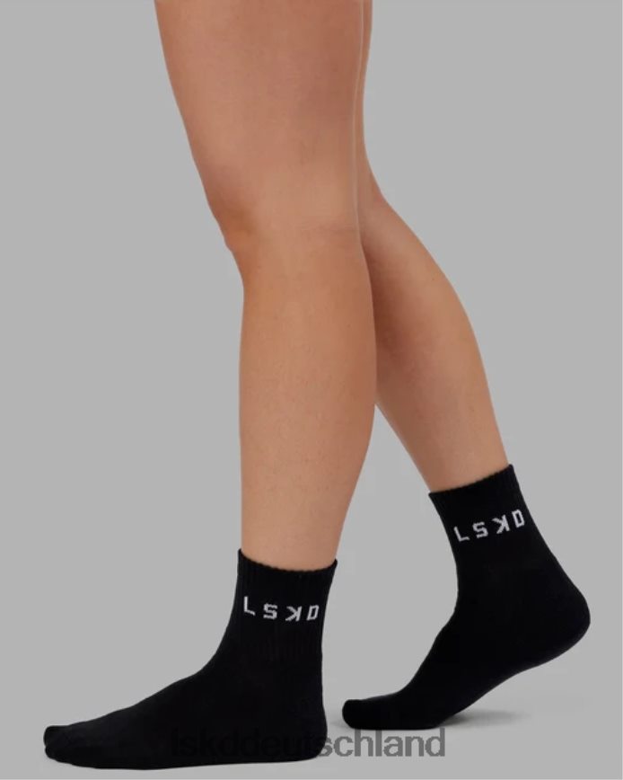 unisex LSKD Daily Quarter Crew Socke – Schwarz Zubehör VD2NLV853