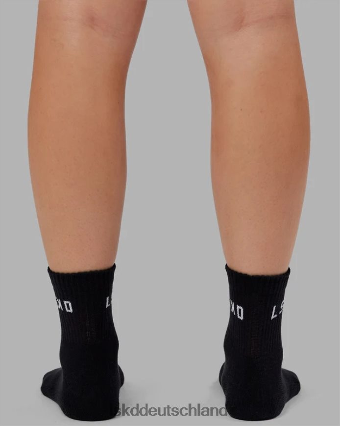 unisex LSKD Daily Quarter Crew Socke – Schwarz Zubehör VD2NLV853