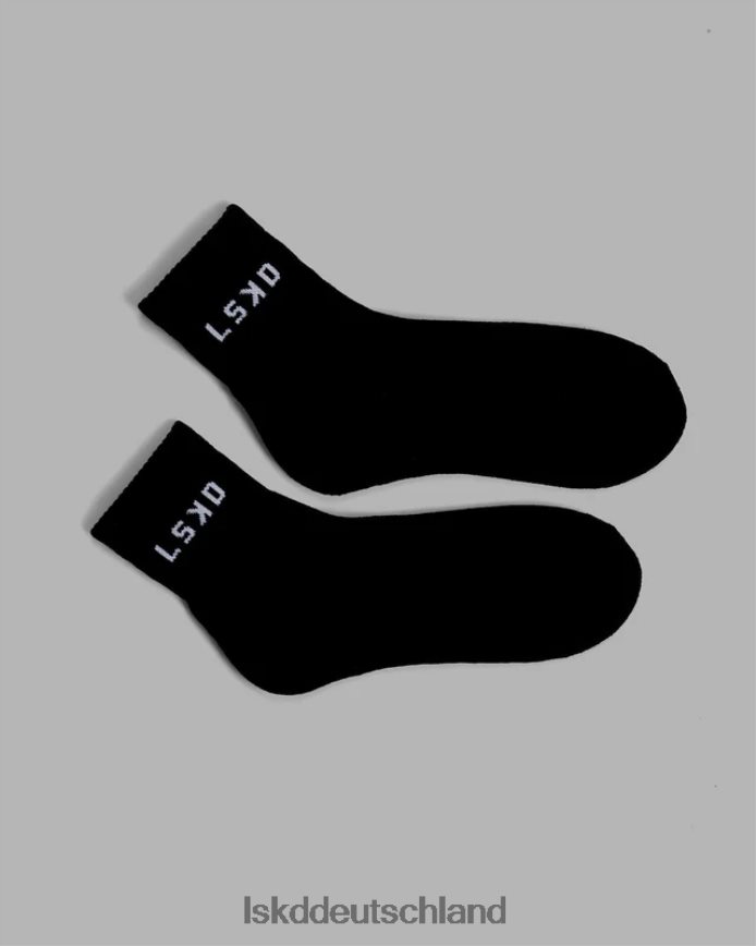 unisex LSKD Daily Quarter Crew Socke – Schwarz Zubehör VD2NLV853