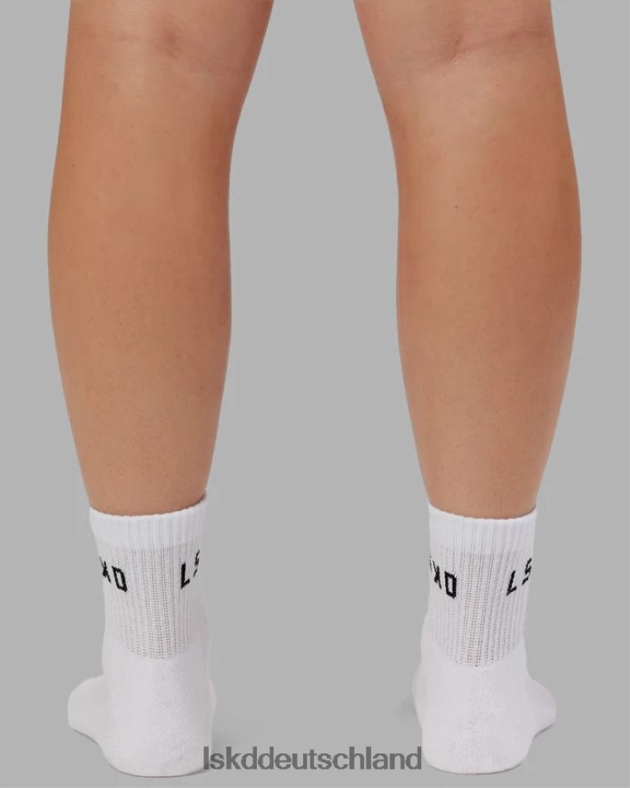 unisex LSKD Daily Quarter Crew Socke – weiß Zubehör VD2NLV854