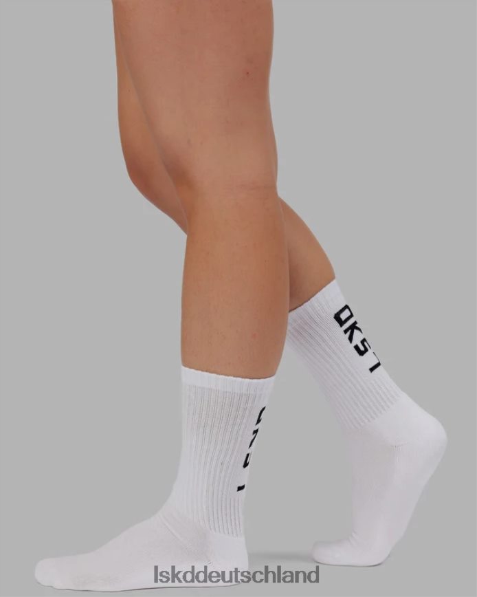 unisex LSKD Marken-Crew-Socke – weiß Zubehör VD2NLV874