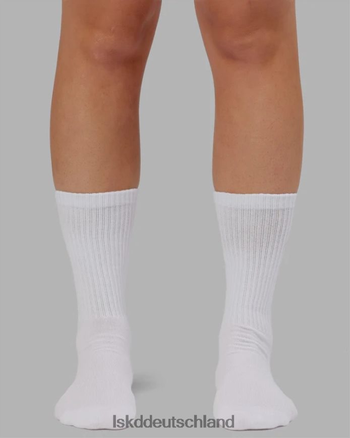 unisex LSKD Marken-Crew-Socke – weiß Zubehör VD2NLV874